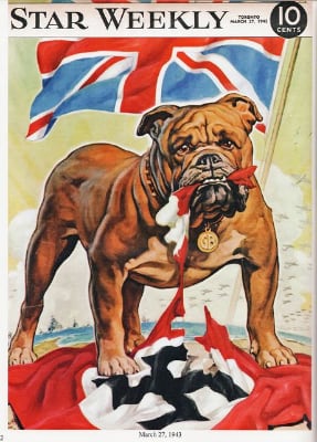British bulldog & Union Jack