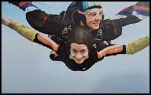 Sergey Jumps from Helicopter 