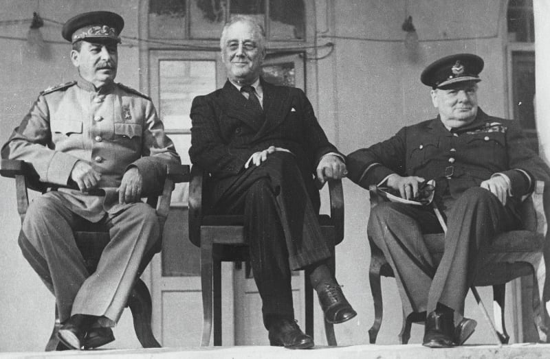 WWII Allied leaders summit in Iran, 1943.