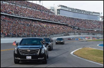 Donald Trump on NASCAR Track