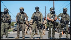 ICE Agents in full gear