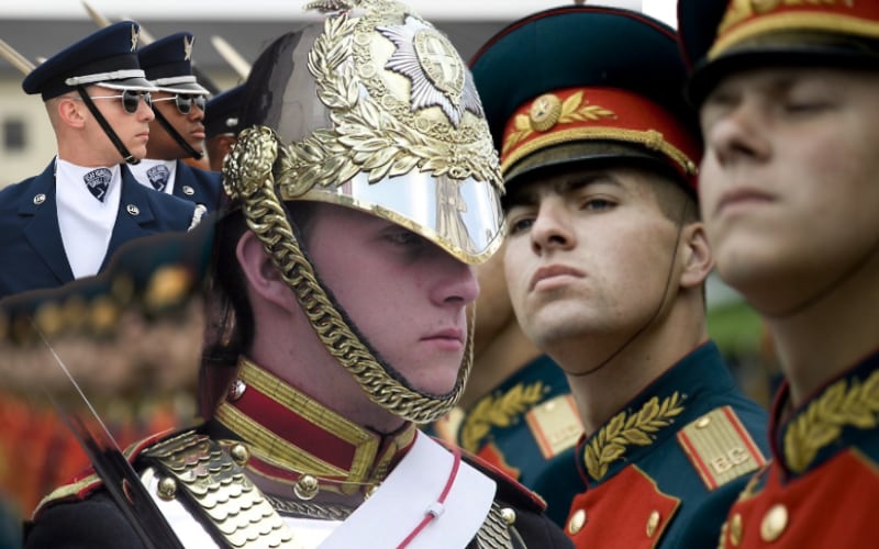 Solders from UIK, RU, and US