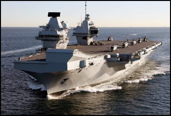 Queen Elizabeth in South China Sea