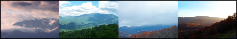 Small pictures of Mount Leconte, Tennessee