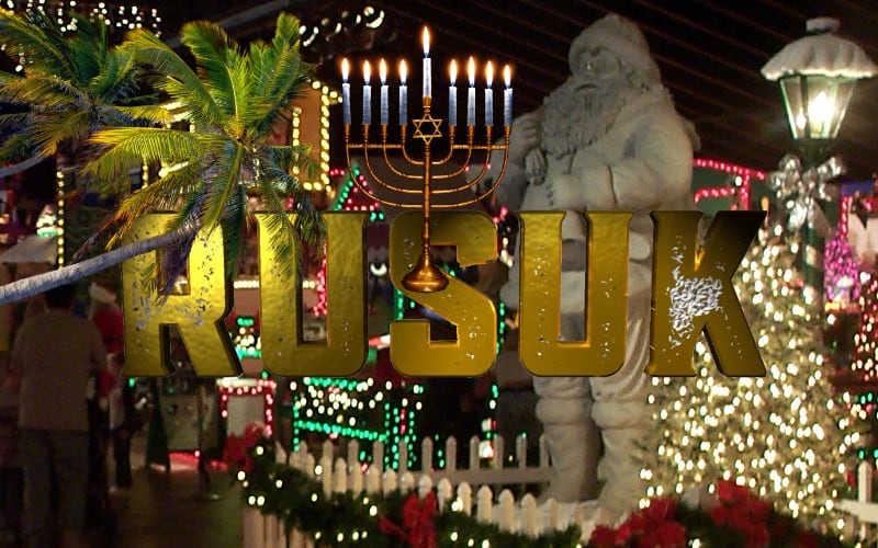 Featured Graphic with various holiday symbols