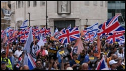 Protest in London, UK