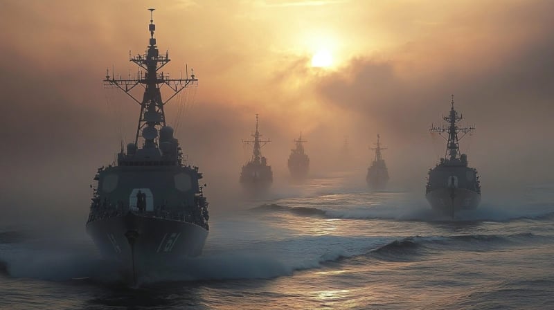 US Navy ships