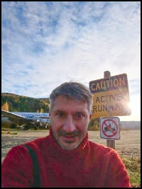 Sergey at Alaska Airport