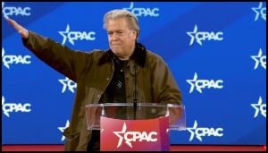 Steve Bannon does nazi salute 