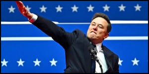 Elon Musk does nazi salute 