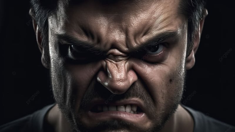 Angry man-face