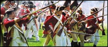 British Redcoats in battle