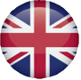 Round UK flag symbol 