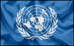UN flag graphic
