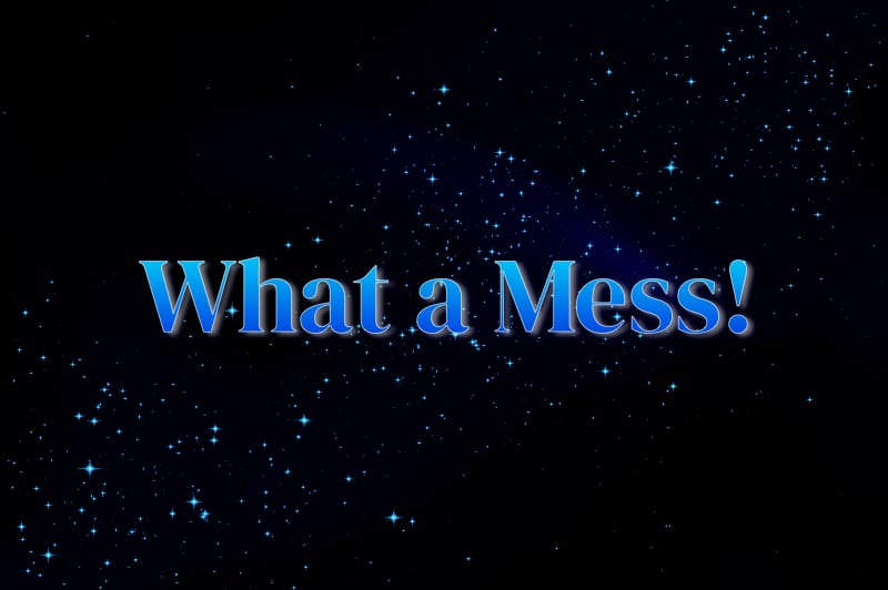 what a mess graphic