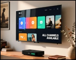 TV set and cable box
